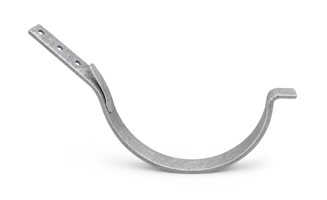 Dakbeugel M44 gegalvaniseerd met staart 45 graden en lip (30 mm) (bestelnr. 0543)