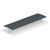 Keralit H-verbindingprofiel 10x2600 mm (bestelnr. 0420)