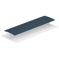 Keralit H-verbindingprofiel 10x2600 mm (bestelnr. 0420)