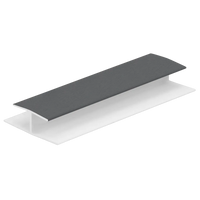 Keralit H-verbindingprofiel 10x2600 mm (bestelnr. 0420)