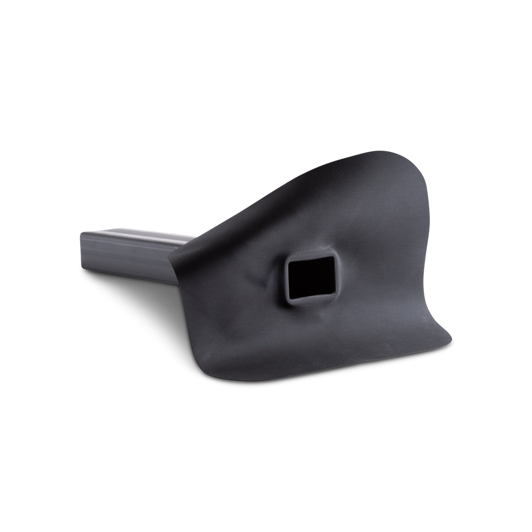 EPDM zijuitvoer 90° 60x80x500 mm (vierkant) (bestelnr. 0917)