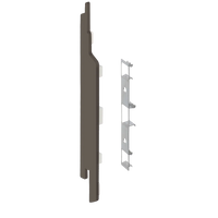 Keralit eindkap+connector links (2860) voor 2814 (5 stuks) 143 mm