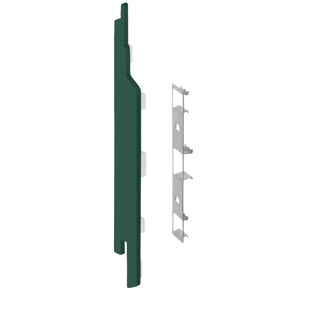 Keralit eindkap+connector links (2860) voor 2814 (5 stuks) 143 mm