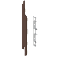 Keralit eindkap+connector links (2860) voor 2814 (5 stuks) 143 mm