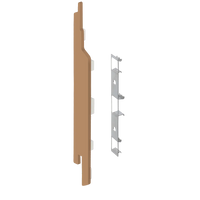 Keralit eindkap+connector links (2860) voor 2814 (5 stuks) 143 mm