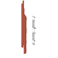 Keralit eindkap+connector links (2860) voor 2814 (5 stuks) 143 mm