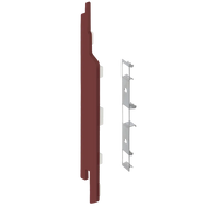 Keralit eindkap+connector links (2860) voor 2814 (5 stuks) 143 mm