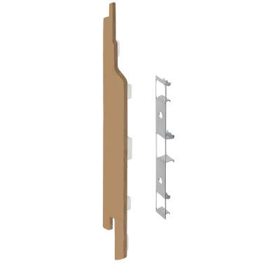 Keralit eindkap+connector links (2860) voor 2814 (5 stuks) 143 mm