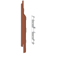 Keralit eindkap+connector links (2860) voor 2814 (5 stuks) 143 mm
