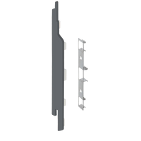 Keralit eindkap+connector links (2860) voor 2814 (5 stuks) 143 mm