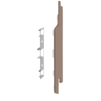 Keralit eindkap+connector rechts (2865) voor 2814 (5 stuks) 143 mm