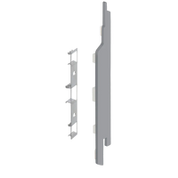 Keralit eindkap+connector rechts (2865) voor 2814 (5 stuks) 143 mm