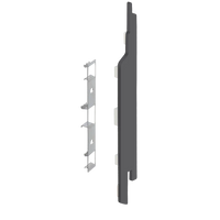 Keralit eindkap+connector rechts (2865) voor 2814 (5 stuks) 143 mm