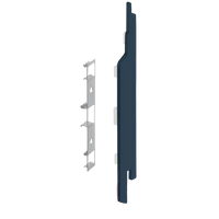Keralit eindkap+connector rechts (2865) voor 2814 (5 stuks) 143 mm