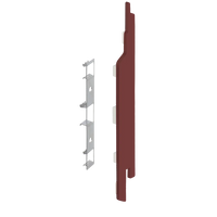 Keralit eindkap+connector rechts (2865) voor 2814 (5 stuks) 143 mm