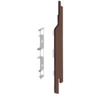 Keralit eindkap+connector rechts (2865) voor 2814 (5 stuks) 143 mm