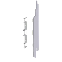 Keralit eindkap+connector rechts (2865) voor 2814 (5 stuks) 143 mm