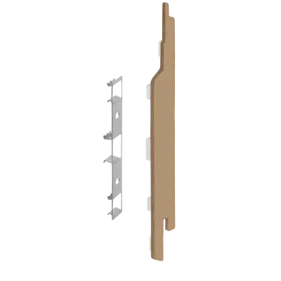 Keralit eindkap+connector rechts (2865) voor 2814 (5 stuks) 143 mm