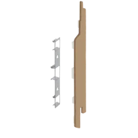 Keralit eindkap+connector rechts (2865) voor 2814 (5 stuks) 143 mm