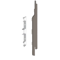 Keralit eindkap+connector rechts (2865) voor 2814 (5 stuks) 143 mm