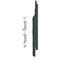 Keralit eindkap+connector rechts (2865) voor 2814 (5 stuks) 143 mm