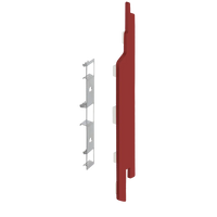 Keralit eindkap+connector rechts (2865) voor 2814 (5 stuks) 143 mm