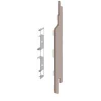 Keralit eindkap+connector rechts (2865) voor 2814 (5 stuks) 143 mm