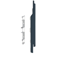 Keralit eindkap+connector rechts (2865) voor 2814 (5 stuks) 143 mm