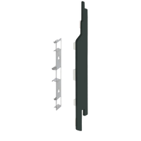 Keralit eindkap+connector rechts (2865) voor 2814 (5 stuks) 143 mm