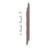 Keralit eindkap+connector rechts 190 mm (2885) voor 2819 (5 stuks)