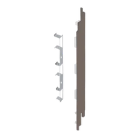 Keralit eindkap+connector rechts 190 mm (2885) voor 2819 (5 stuks)