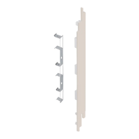 Keralit eindkap+connector rechts 190 mm (2885) voor 2819 (5 stuks)