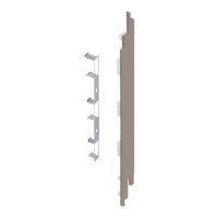 Keralit eindkap+connector rechts 190 mm (2885) voor 2819 (5 stuks)