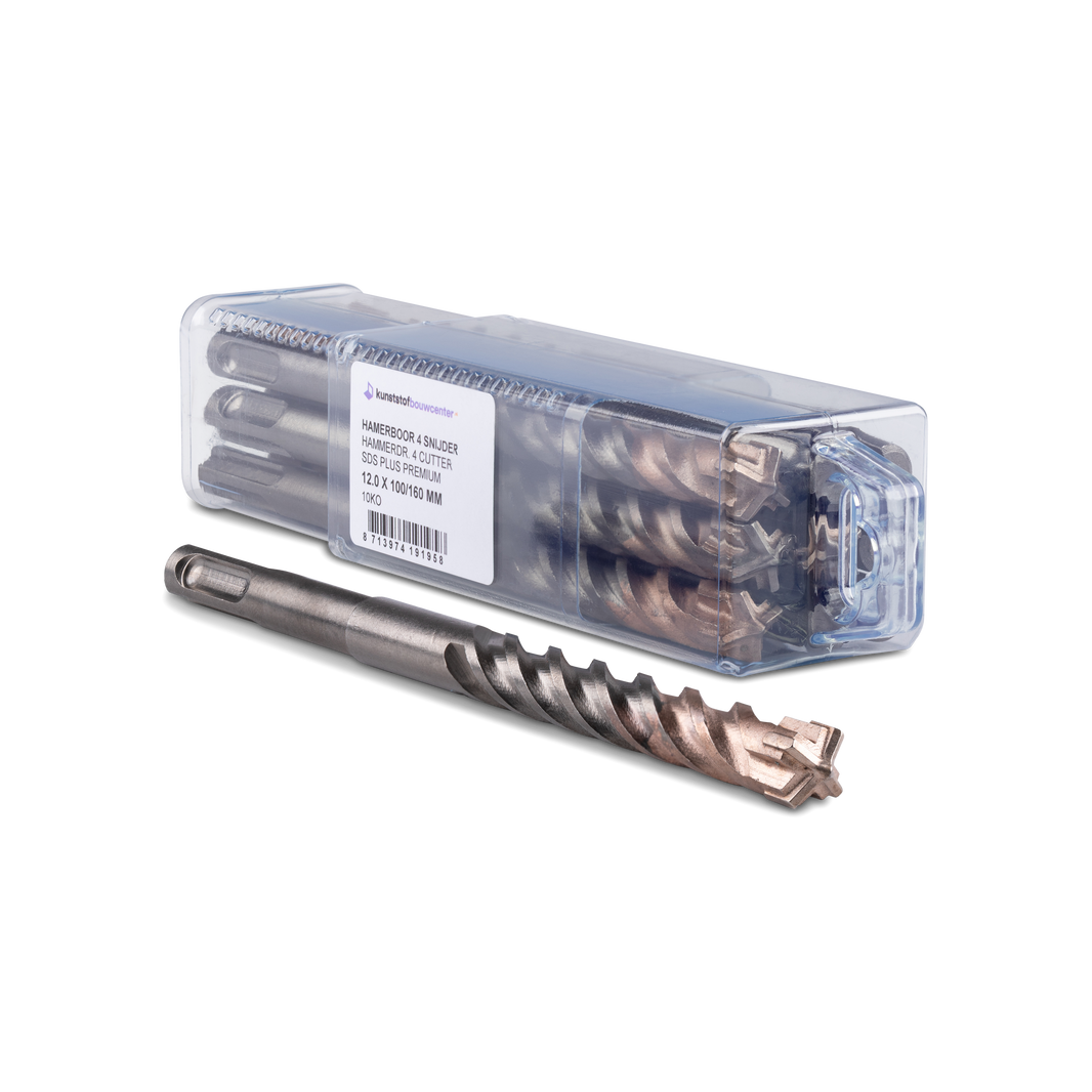 SDS+ Premium PGM Hamerboor 4-snijder 12,0x100/160 mm (bestelnr. 0862)
