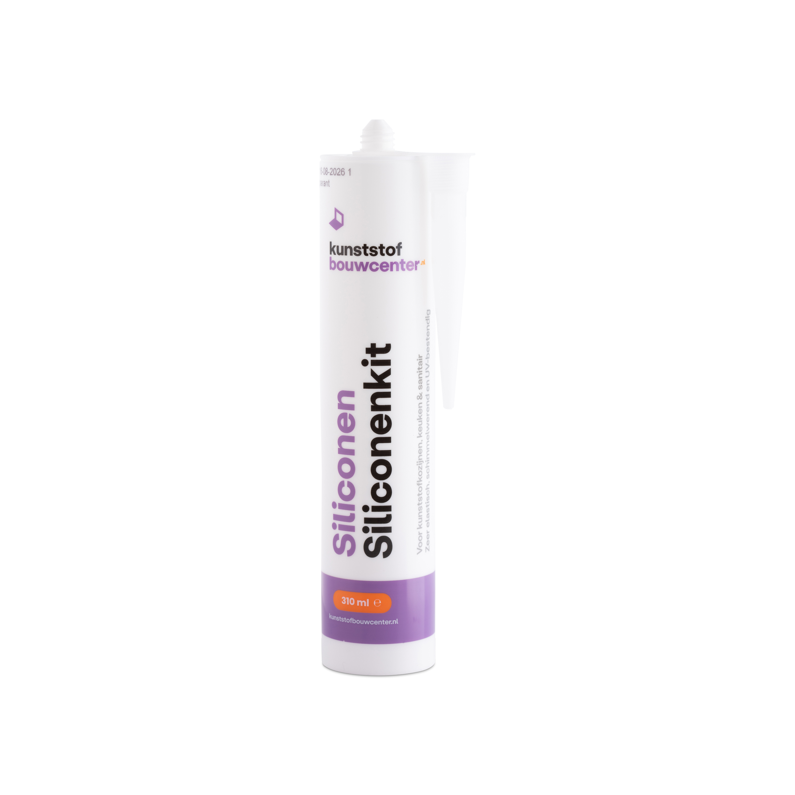 Siliconen kit 310 ml - transparant (bestelnr. 0972)