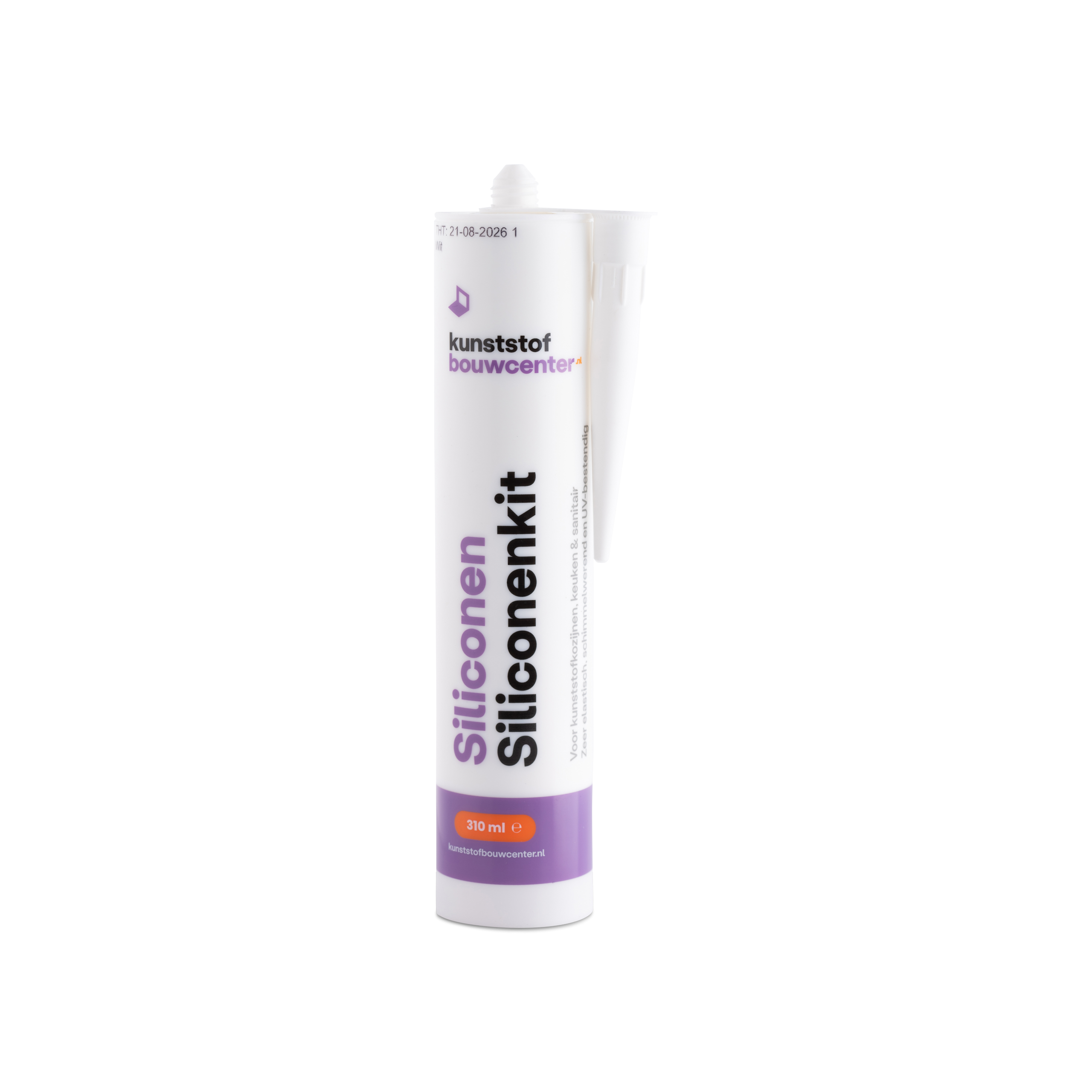 Siliconen kit 310 ml - wit (bestelnr. 0970)