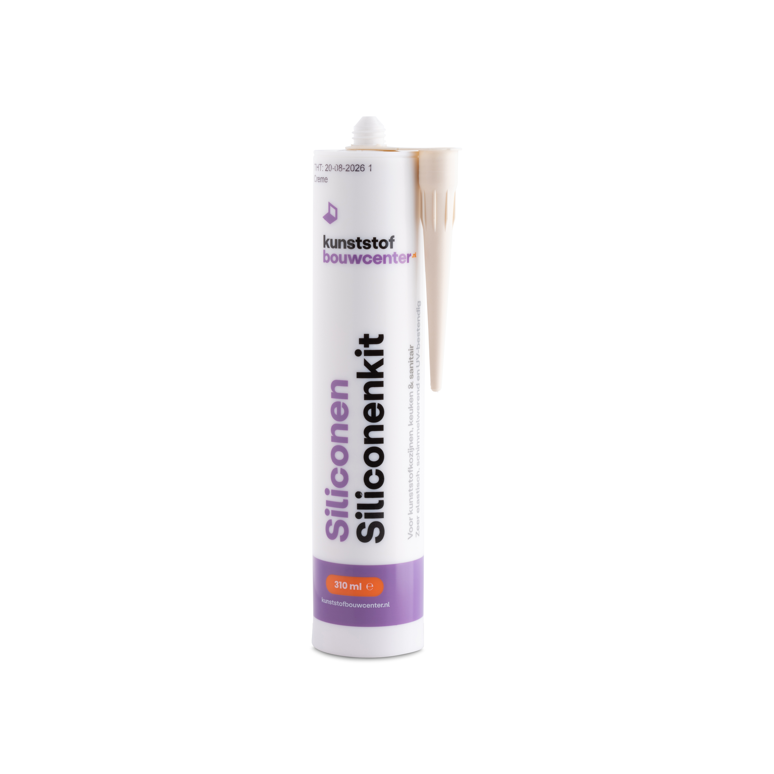 Siliconen kit 310 ml - crème (bestelnr. 0971)
