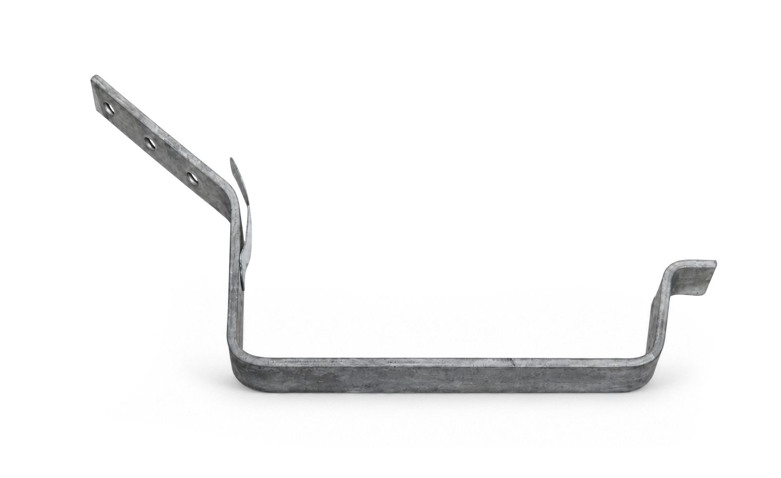 Dakbeugel B37 gegalvaniseerd met staart 45 graden en lip (30 mm) (bestelnr. 0540)