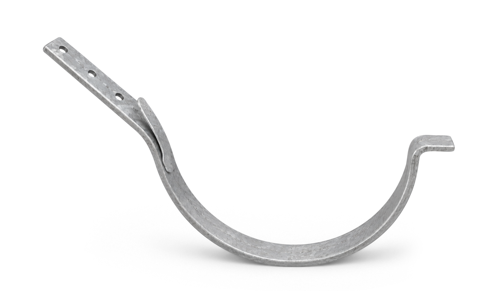 Dakbeugel M37 gegalvaniseerd met staart 45 graden en lip (30 mm) (bestelnr. 0542)