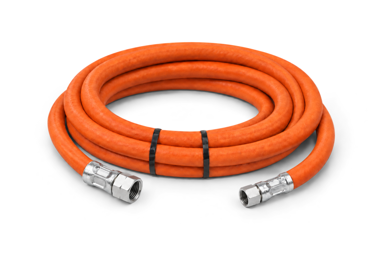 Gasslang met aangeperste koppelingen (2,5 mtr x 3/8 x M10) (bestelnr. 0699)