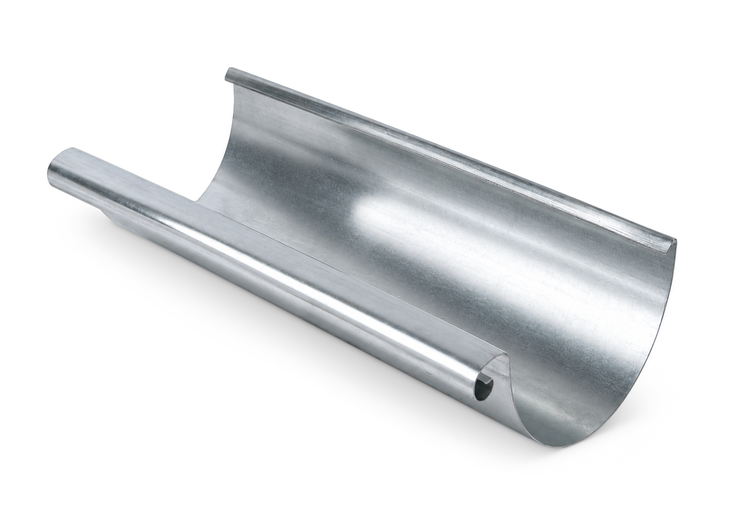 Mastgoot zink M37 0,8 mm (3 mtr) (bestelnr. 0558)