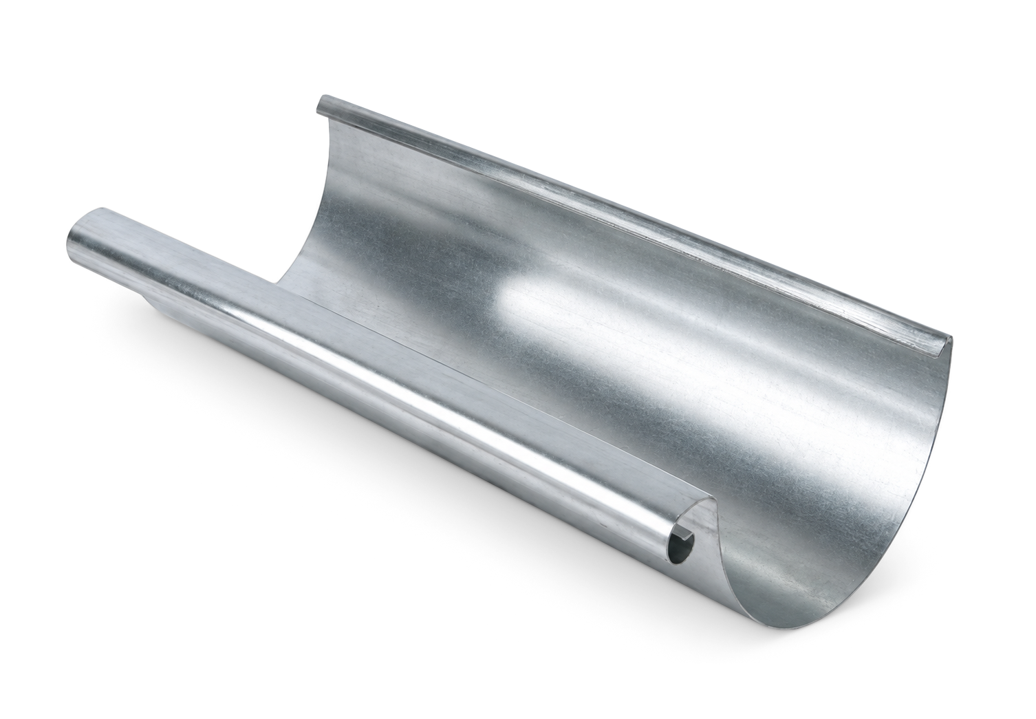 Mastgoot zink M44 0,8 mm (3 mtr) (bestelnr. 0565)