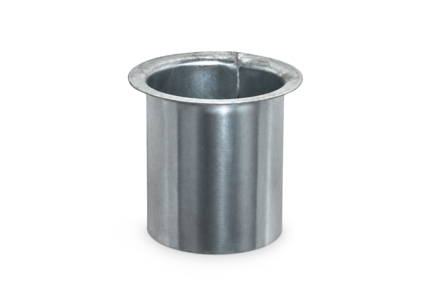 Tapeind (steekpijp) voor bakgoot (B37 en B44) zink voor buis (Ø70 mm) (bestelnr. 0556)