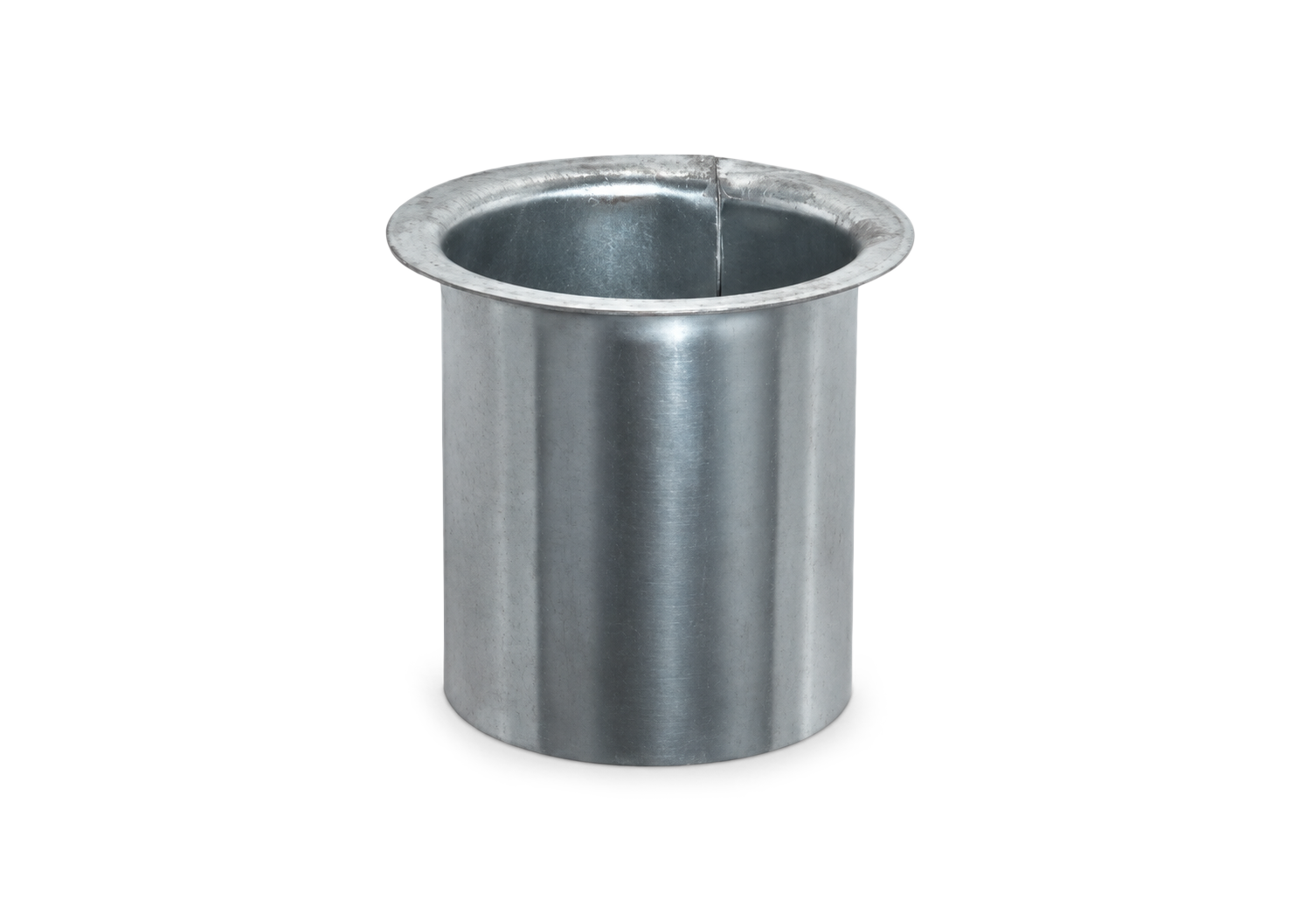Tapeind (steekpijp) voor bakgoot (B37 en B44) zink voor buis (Ø80 mm) (bestelnr. 0557)
