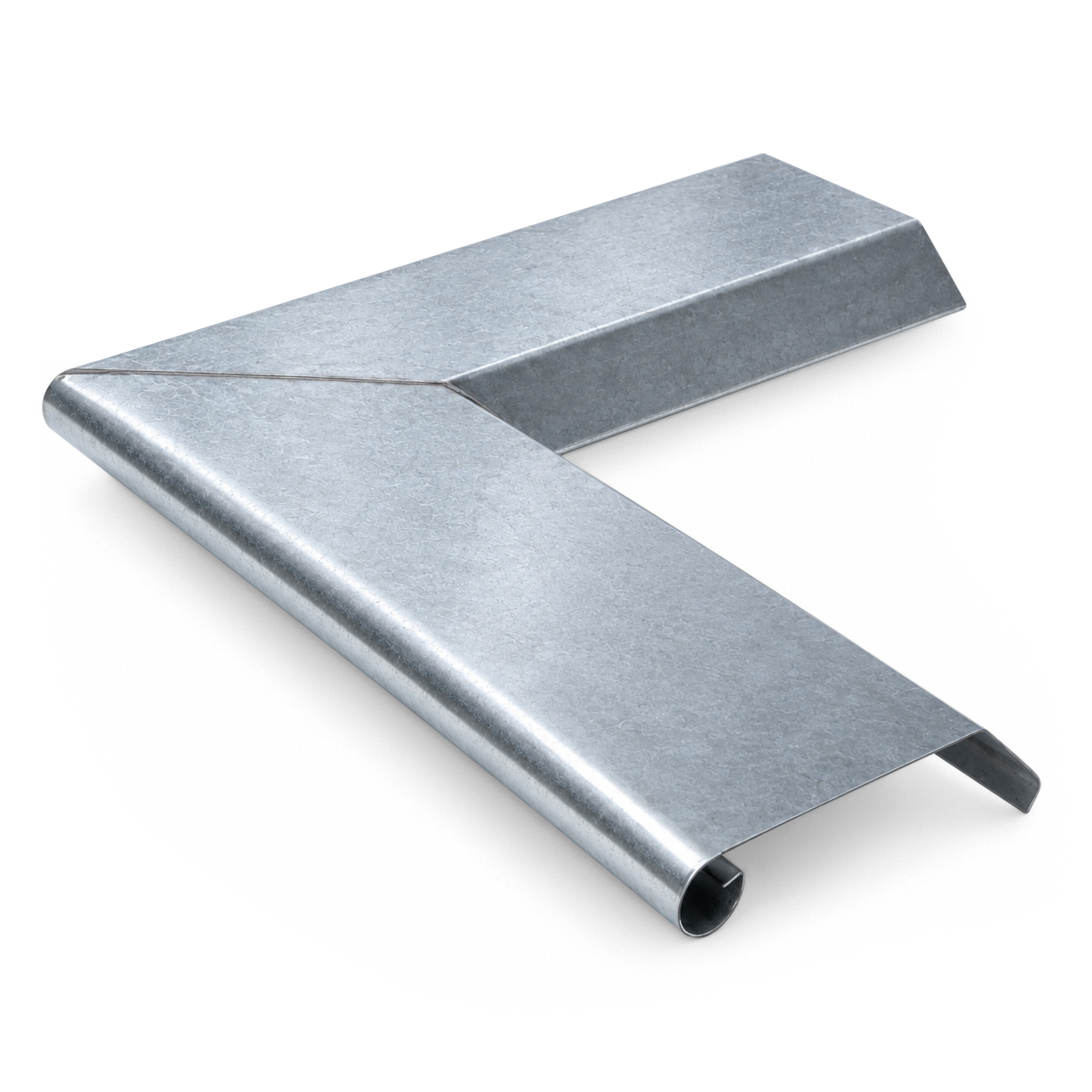 Zinken buitenhoek D100 350x350 mm (bestelnr. 0636)